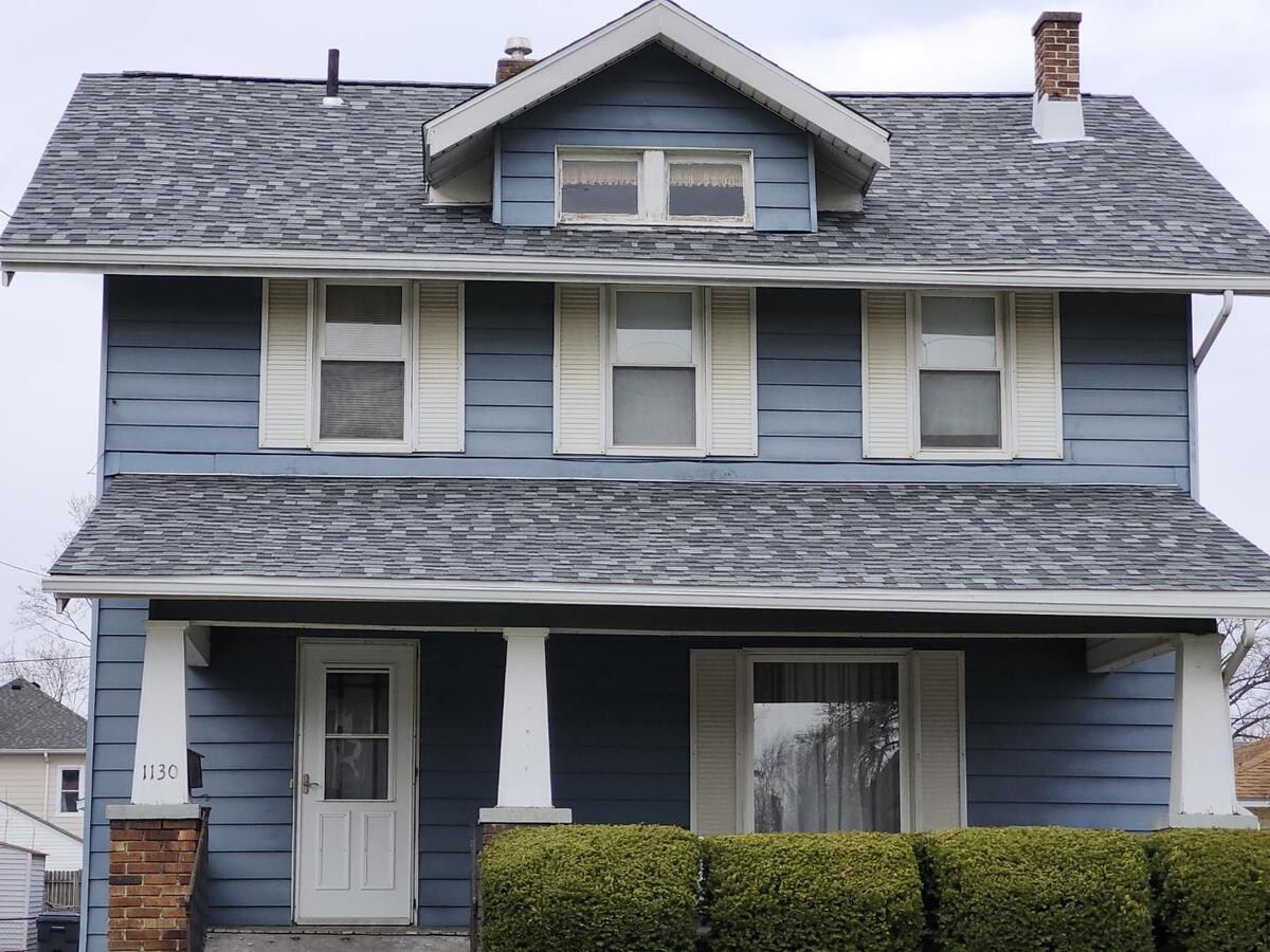 Newly installed architectural shingle roof